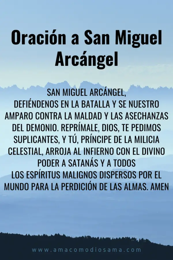 Oración a San Miguel Arcángel – Ama Como Dios Ama